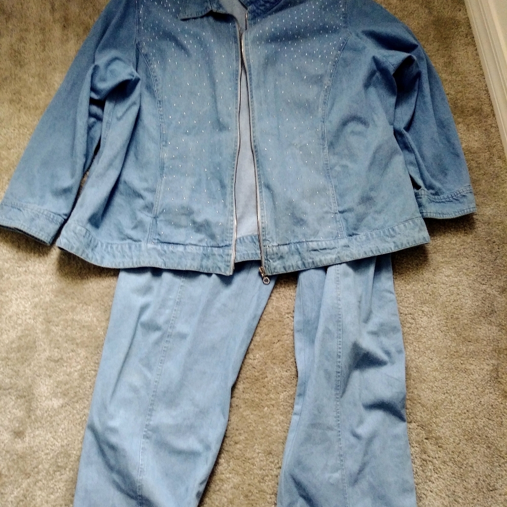 Cathy Daniels 2PC Denim set